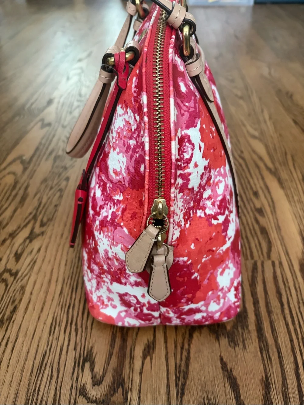 Coach Peyton Floral Cora Domed Satchel Bag Purse